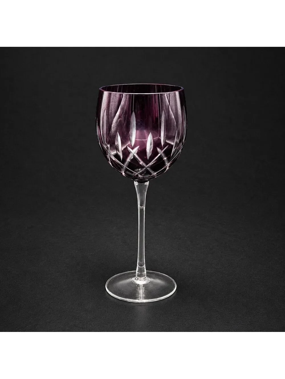 Vintage Gorham Lady Anne Amethyst Crystal Balloon Wine Glass 8.5